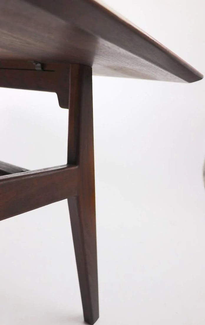 Jens Risom Walnut Square Table 32x32 Brown Design - 7