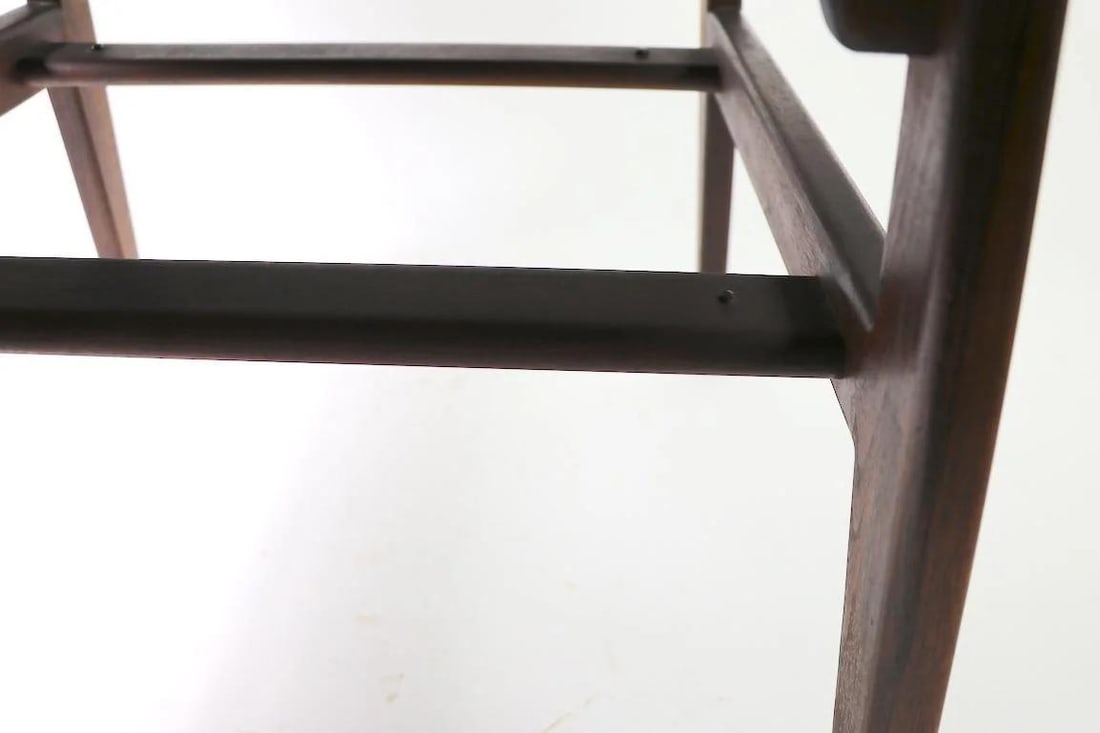 Jens Risom Walnut Square Table 32x32 Brown Design - 9