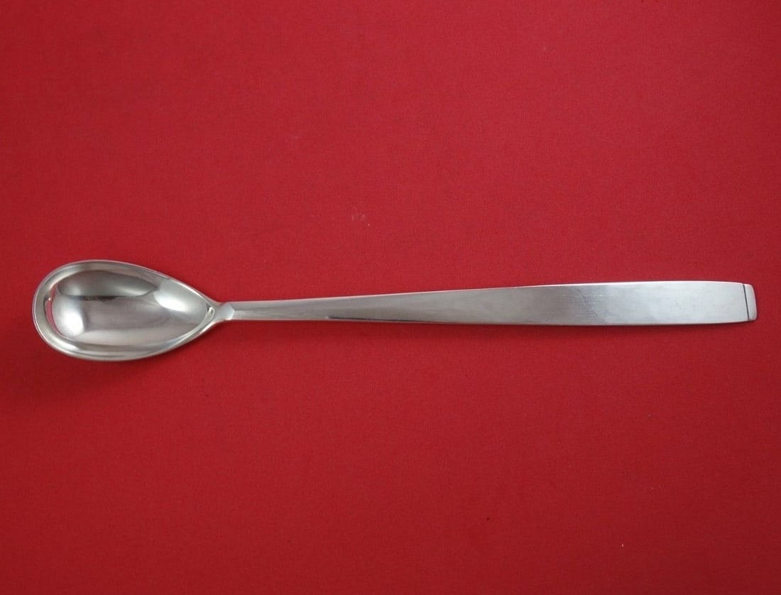 Porter Blanchard Oslo Sterling Silver Martini Spoon 11 Inch: Porter Blanchard Oslo Sterling Silver Martini Spoon 11 Inch Introducing the Oslo Martini Spoon by Porter Blanchard, an exquisite piece crafted from high-quality sterling silver. This 11" spoon feature