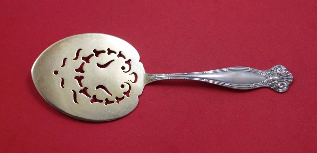 Towle Empire Sterling Silver Gold Washed Tomato Server 8 Inch: Towle Empire Sterling Silver Gold Washed Tomato Server 8 Inch This Empire by Towle tomato server is a stunning piece crafted from sterling silver with a luxurious gold wash finish. Measuring 8 inches,