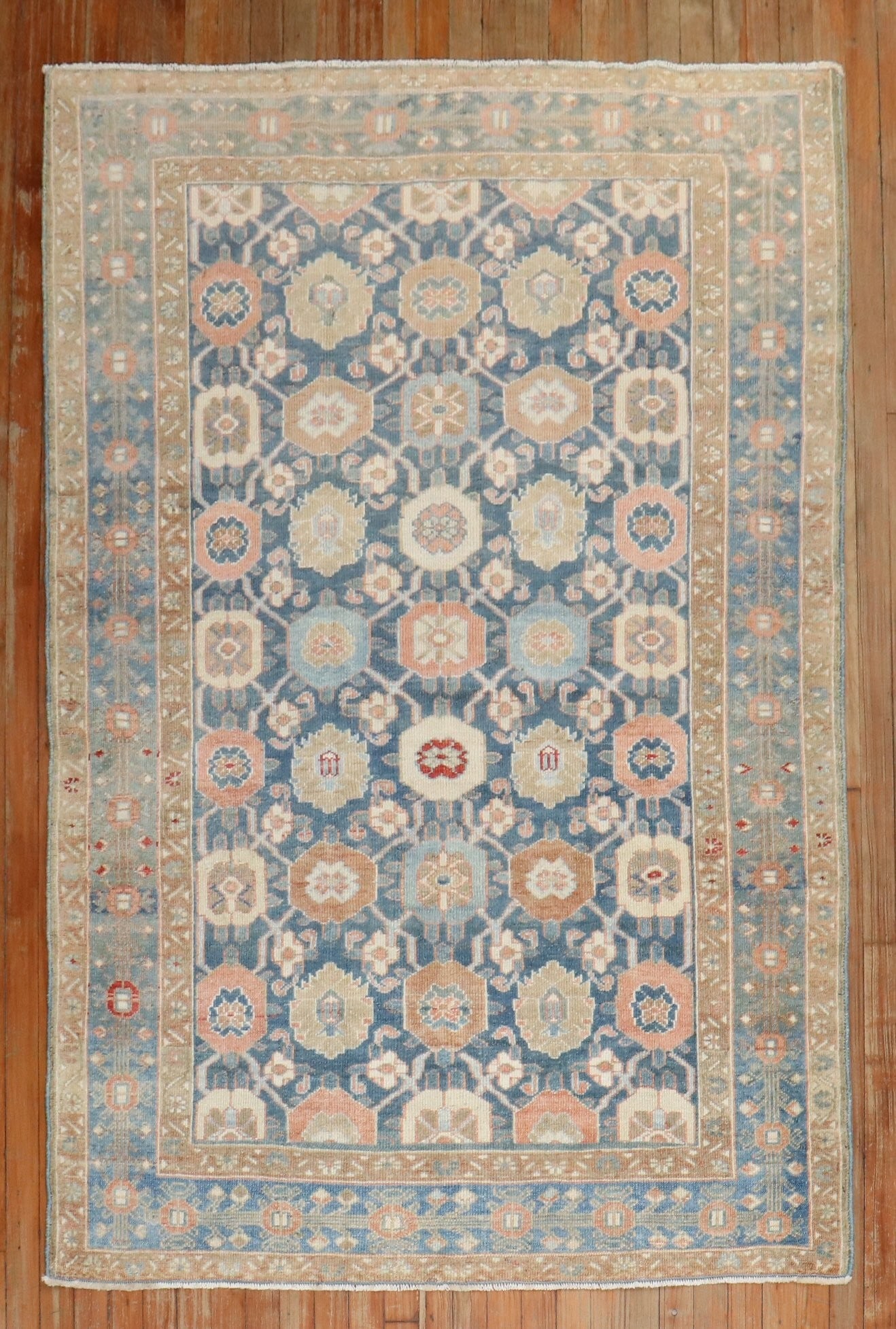 4' 6" x 6' 5" Persian Malayer Accent Rug in Blue Tones (1 of 7)