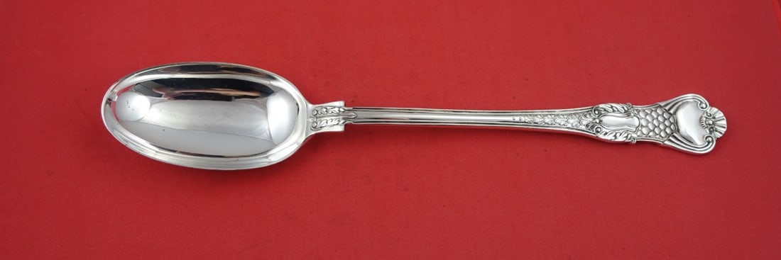 English Sterling Coburg Sterling Silver Platter Spoon 12 1/2 inches 8 troy ounces: English Sterling Coburg Sterling Silver Platter Spoon 12 1/2 inches 8 troy ounces This exquisite Coburg platter spoon is crafted from high-quality sterling silver, featuring the elegant Coburg pattern