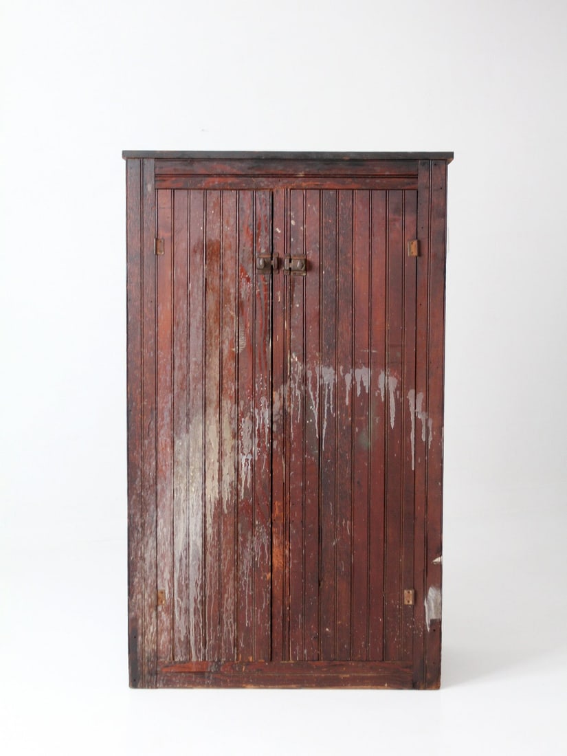 Late 19th Century Primitive Pantry Cabinet 32.25 inch Wide (1 of 18)