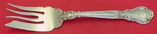 Gorham Chantilly Sterling Silver 8 Inch Cold Meat Fork: Gorham Chantilly Sterling Silver 8 Inch Cold Meat Fork Introducing the Chantilly by Gorham Sterling Silver Cold Meat Fork, a stunning addition to your silverware collection. This medium-sized serving