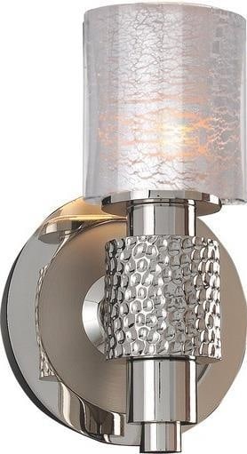 Kalco Ashington Bath Light Art Deco 1-Light Polished Satin Nickel (1 of 1)