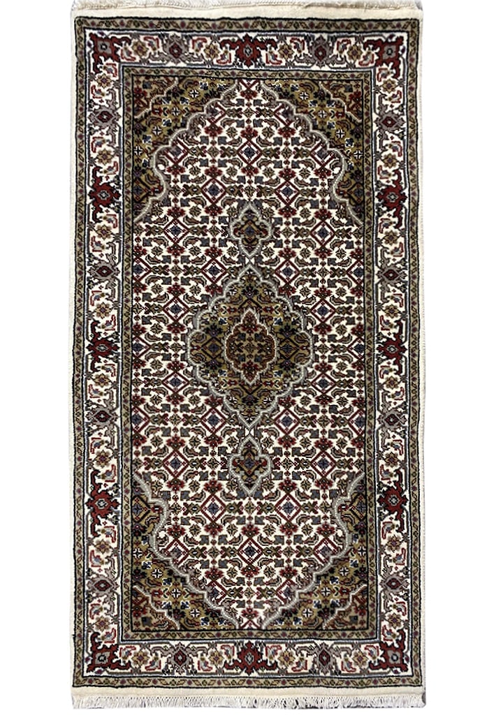 Mahi Tabriz Handmade Wool Silk Rug 2.5 x 4.8 x 4.8: Mahi Tabriz Handmade Wool Silk Rug 2.5 x 4.8 x 4.8 Free continental US Shipping Enhance your space with this exquisite Mahi Tabriz Handmade Wool and Silk Rug, measuring 2.5 x 4.8 x 4.8 ft. This rug co