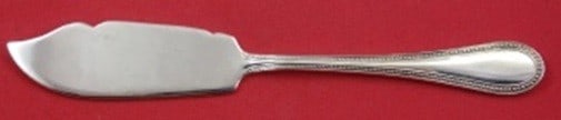 Asprey Beaded Round Sterling Silver Master Butter Knife 6 Inch: Asprey Beaded Round Sterling Silver Master Butter Knife 6 Inch Sterling silver master butter flat handle knife in the Beaded Round pattern by Asprey. Made in France, this pre-owned piece is not monogr