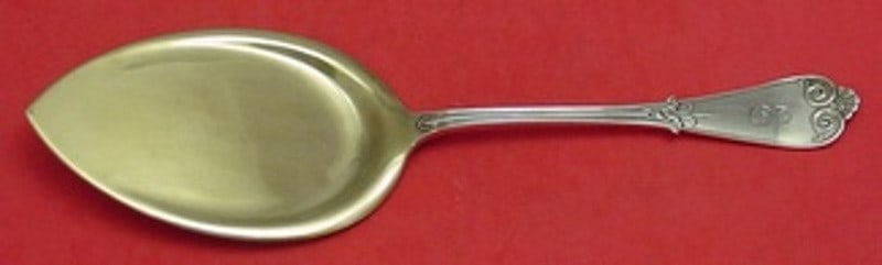 Tiffany & Co Beekman Sterling Silver Pie Server 10 1/2 Gold Wash: Tiffany & Co Beekman Sterling Silver Pie Server 10 1/2 Gold Wash Presenting a stunning Beekman pie server crafted by Tiffany & Co., this exquisite piece is made of all sterling silver and features a g