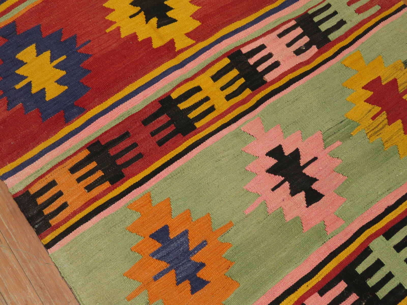 3' 4" x 4' 3" Vintage Turkish Kilim Rug (1 of 7)