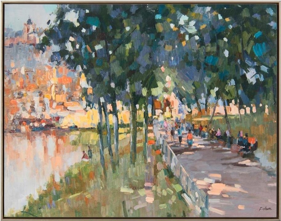 John-Richard Esplanade Artwork in Silver Wood Frame (1 of 1)