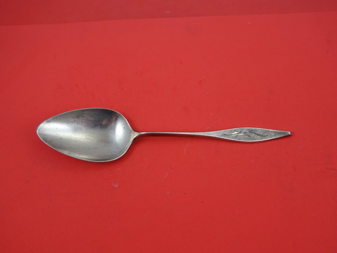 Reed and Barton Cellini Engraved Sterling Silver Serving Spoon 8.5" (1 of 2)