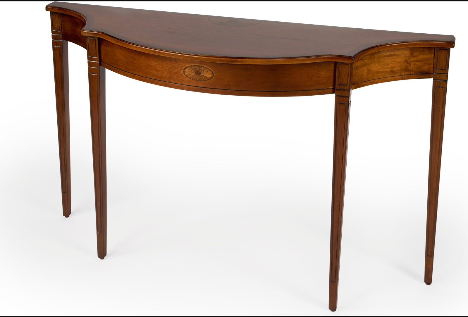 Butler Regency Style Pembroke Console Table Olive Ash Brown (1 of 7)