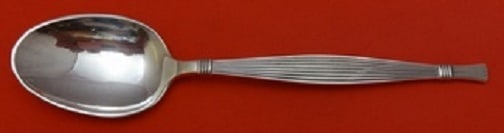 Gitte Pattern Soup Spoon by Orla Vagn Mogensen Sterling Silver 7 Inch: Gitte Pattern Soup Spoon by Orla Vagn Mogensen Sterling Silver 7 Inch This exquisite place soup spoon is crafted from high-quality sterling silver, featuring the elegant Gitte pattern by renowned desi