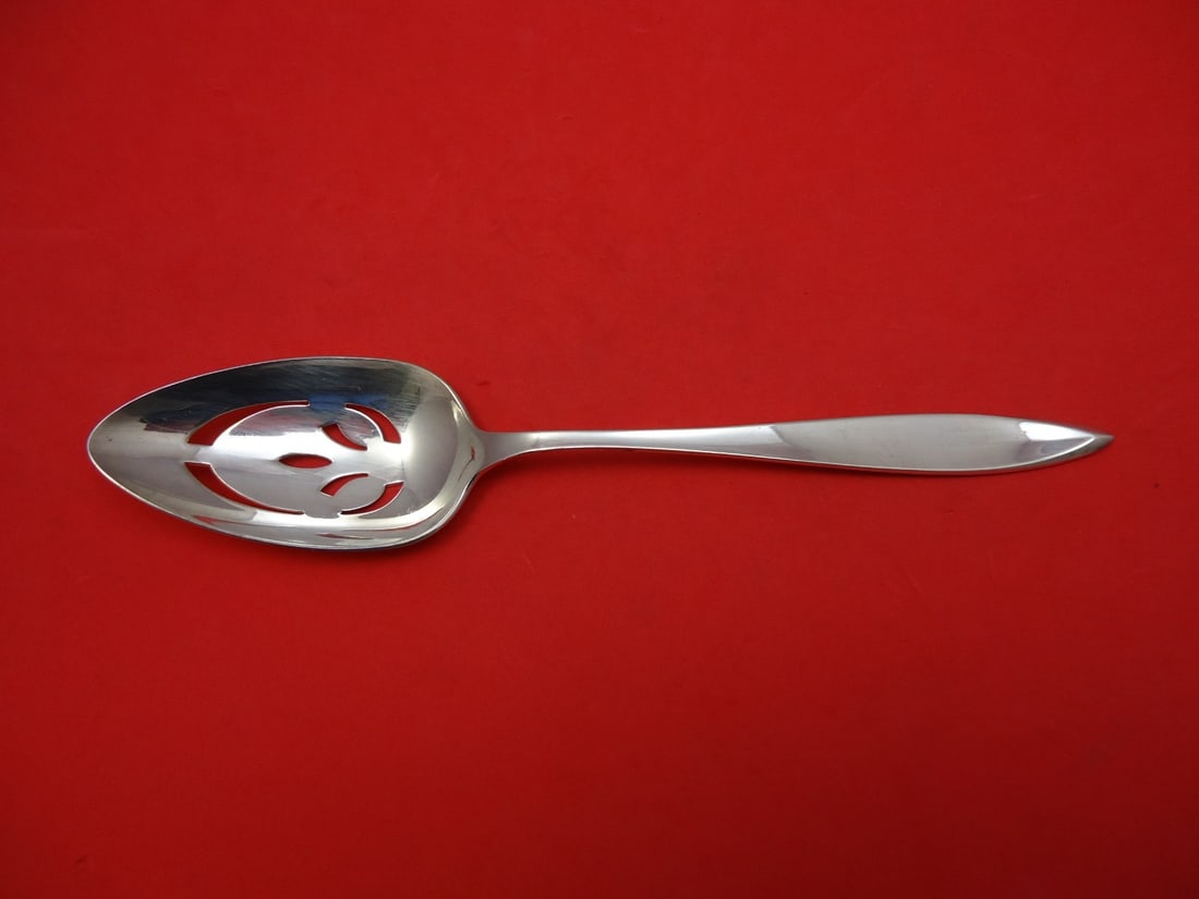 Gorham Esprit Sterling Silver Slotted Serving Spoon 8 3/4" (1 of 2)