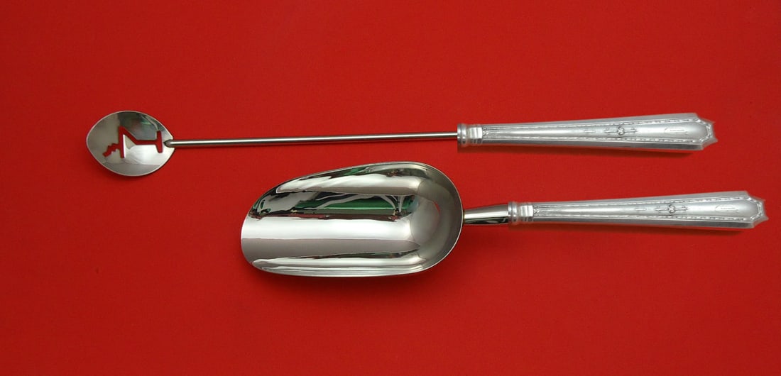 Durgin-Gorham Colfax Sterling Silver Bar Set 2pc Custom Made: Durgin-Gorham Colfax Sterling Silver Bar Set 2pc Custom Made Enhance your entertaining experience with this exquisite 2-piece bar set from the Colfax pattern by Durgin-Gorham. Crafted from sterling si