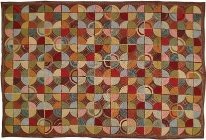Rustic Hooked Rug 4x6 Camp Tekoa Early American Style (1 of 2)