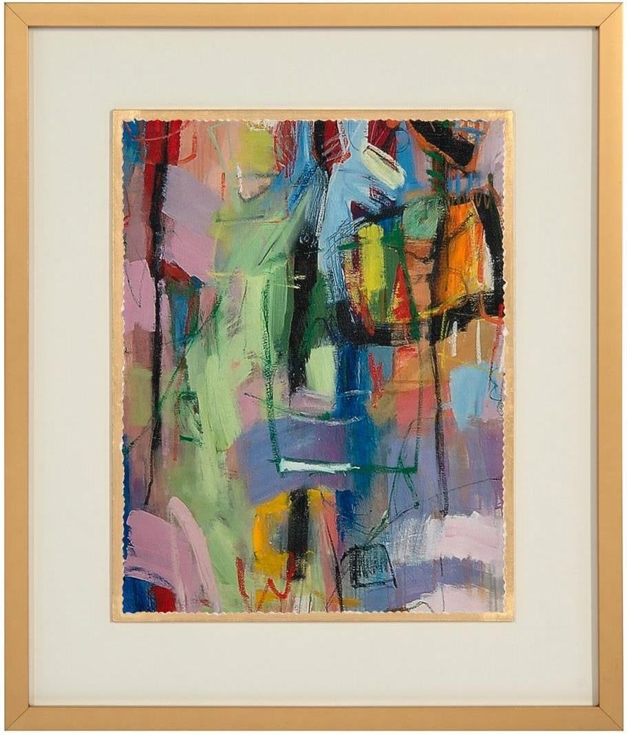 John-Richard Gold Leaf Color Splash III Artwork 26x22.5 (1 of 1)