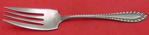 Towle Godroon Sterling Silver Serving Fork 9.5 Inch Vintage: Towle Godroon Sterling Silver Serving Fork 9.5 Inch Vintage This exquisite Godroon pattern cold meat fork by Towle is crafted from high-quality sterling silver. Measuring 9 1/2 inches, it is perfect f