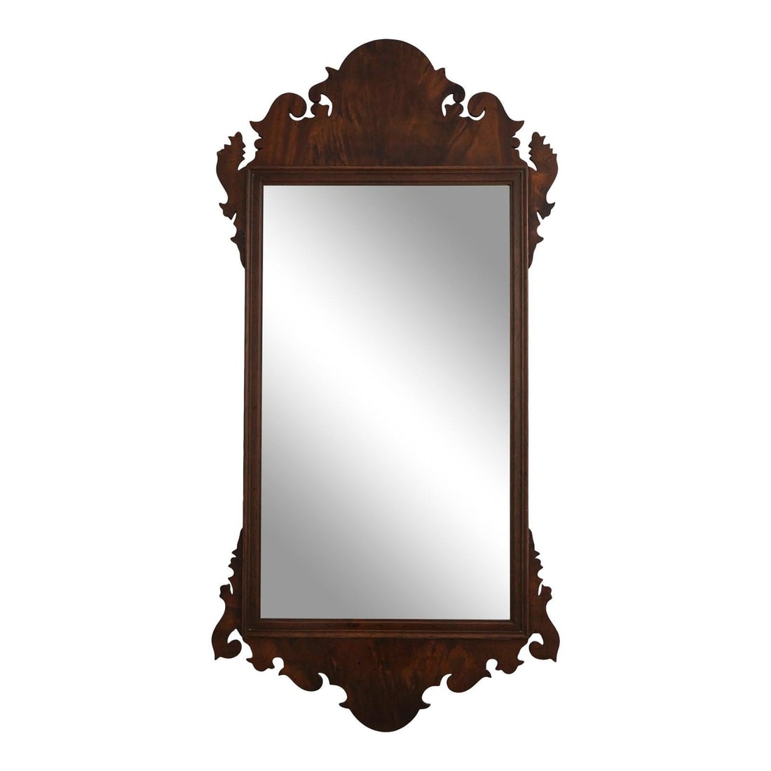 Mahogany Wall Mirror in Chippendale Style 23w x 1d x 47h (1 of 10)