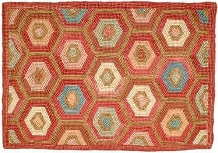 Vibrant Camp Gunny Hill Hand-Hooked Cotton Area Rug 108 x 144 Multi-Color (1 of 1)