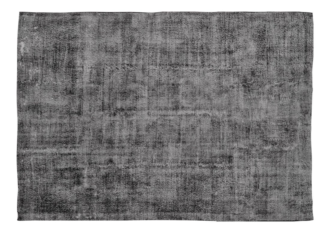 Fine Weave Anatolian Overdyed Wool Rug 9'3 x 13'2 Hand Knotted Vintage: Fine Weave Anatolian Overdyed Wool Rug 9'3 x 13'2 Hand Knotted Vintage This vintage Turkish Anatolian rug features an overdyed design with natural colors and a fine hand-knotted weave. Crafted from or