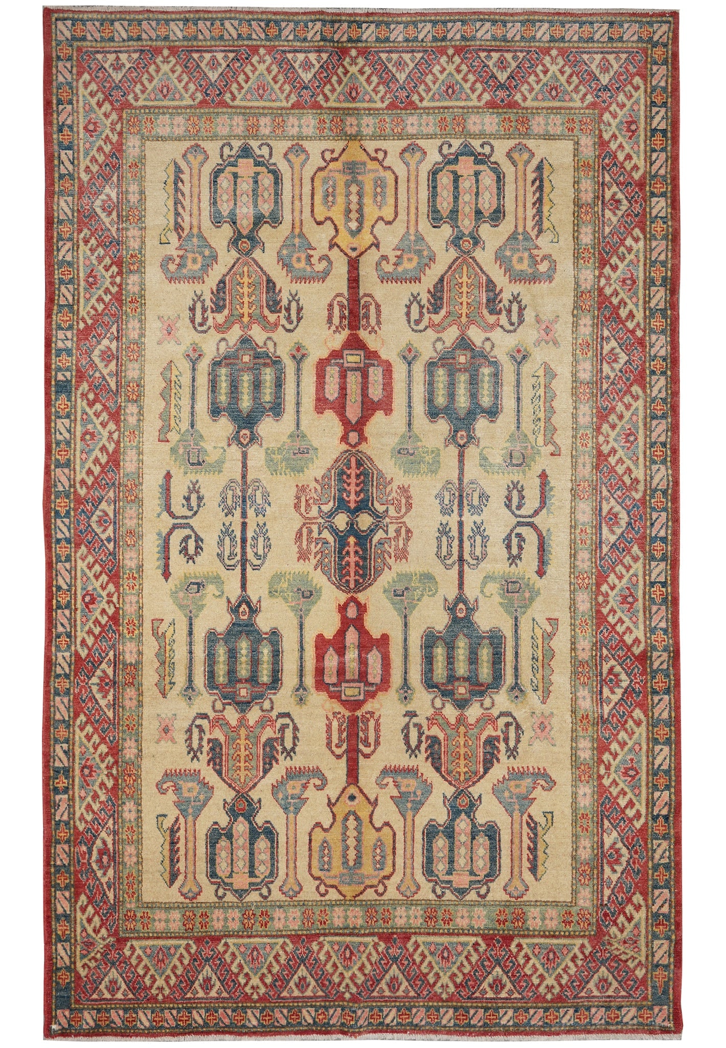 6 x 9.4 New Kazak Caucasian Shirvan Carpet Handmade Afghanistan (1 of 12)