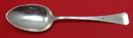 Porter Blanchard Sterling Silver Square Serving Spoon 8 5/8 inches: Porter Blanchard Sterling Silver Square Serving Spoon 8 5/8 inches This exquisite serving spoon is crafted in sterling silver, featuring the elegant Square pattern by Porter Blanchard. Measuring 8 5/8