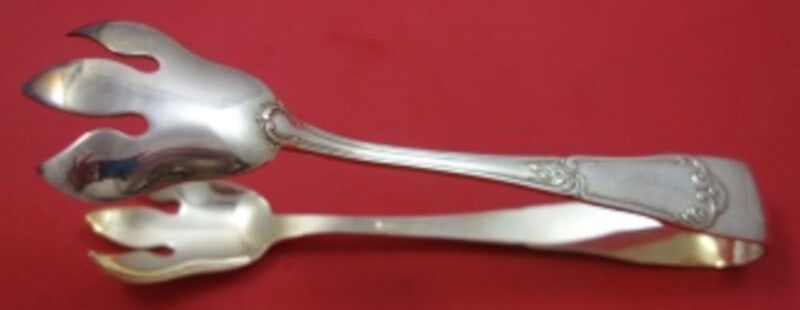 Zaramella Argenti Floreale Sterling Silver Ice Tongs 6 1/4 Italy (1 of 2)