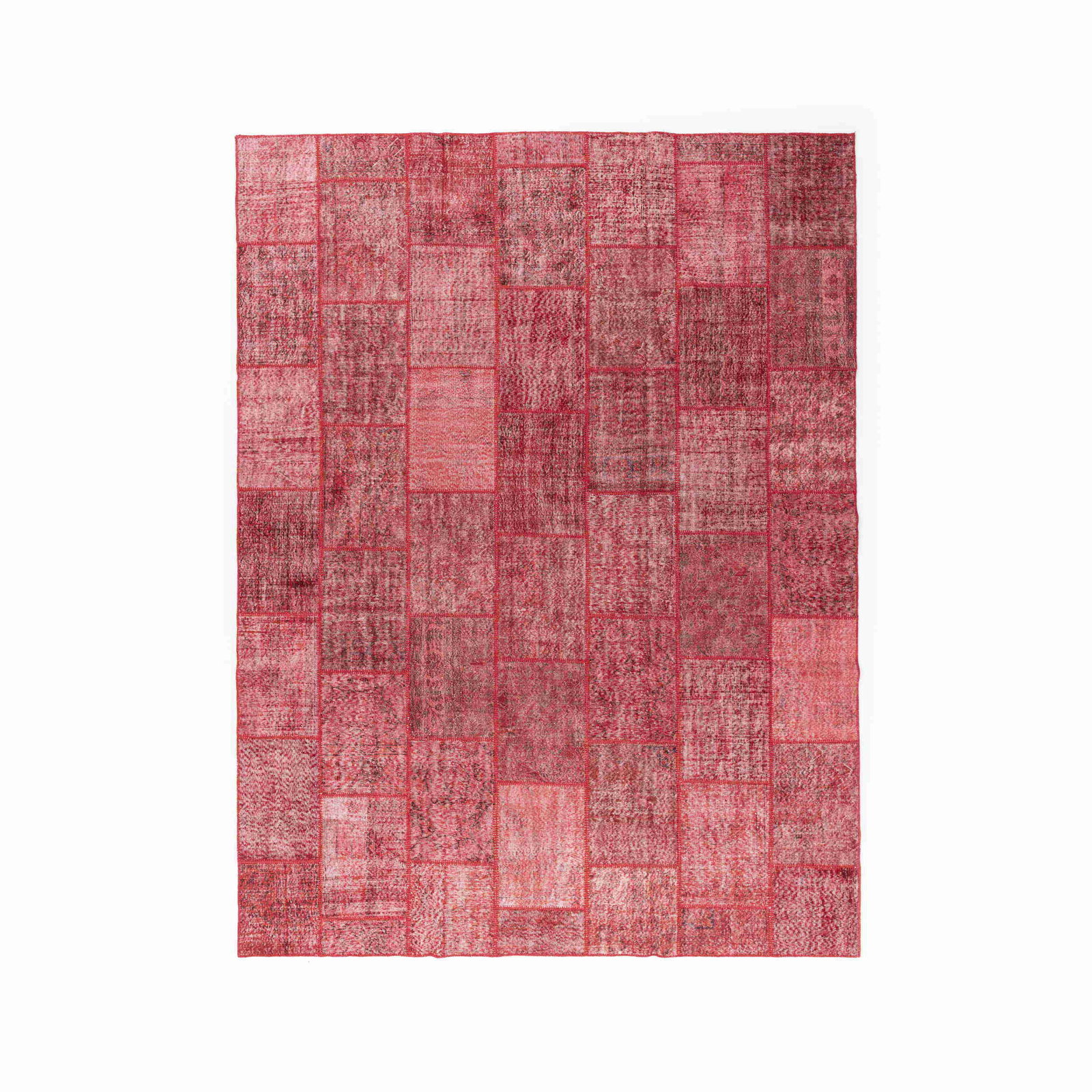 Authentic Handmade Patchwork Carpet Wool 118.1 x 157.9 Inches (1 of 8)
