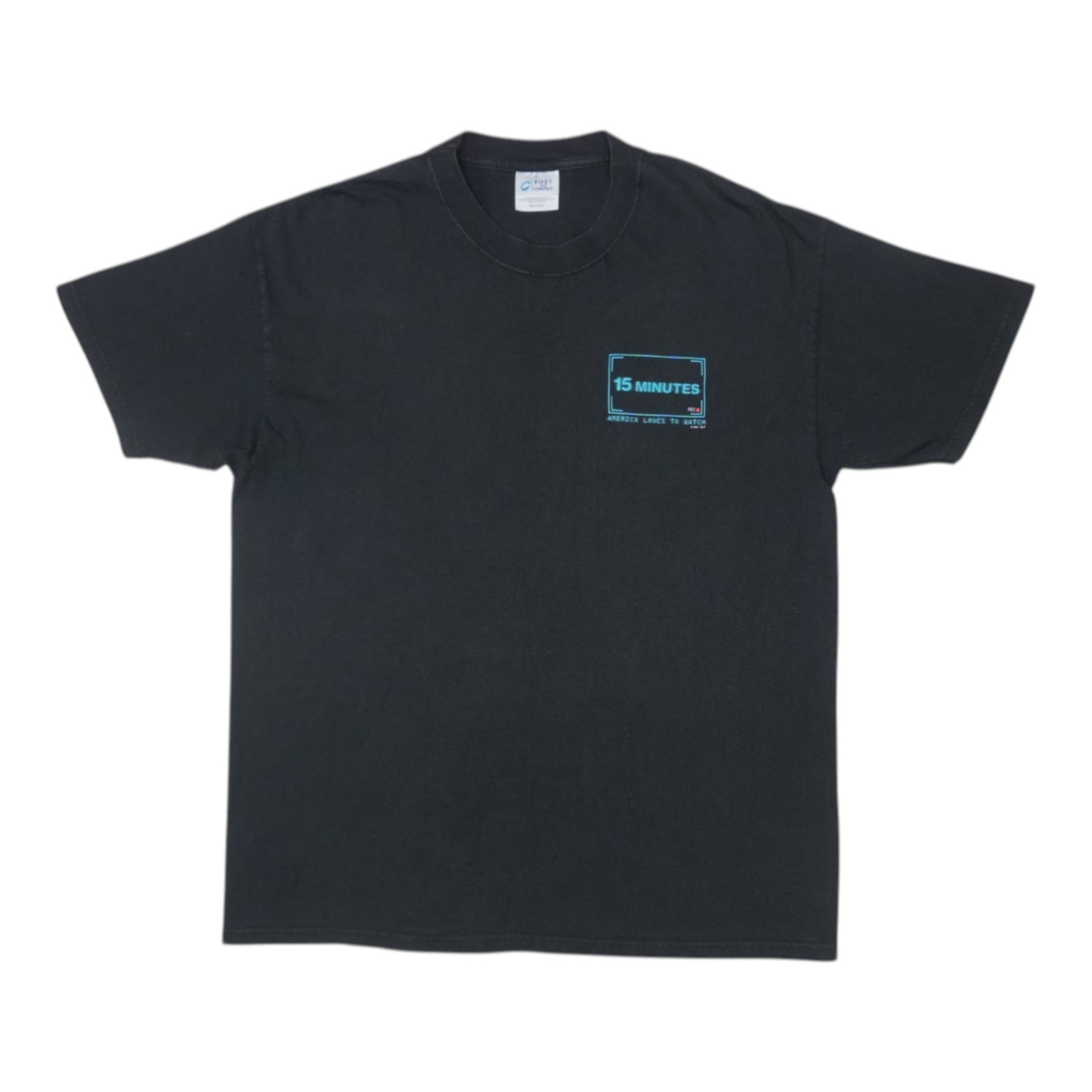Vintage 2001 15 Minutes Movie Promo T Shirt Large: Vintage 2001 15 Minutes Movie Promo T Shirt Large Authentic vintage 2001 15 Minutes Move promo shirt in black. This original shirt from the 2000s is not a modern reproduction and has no back graphics.