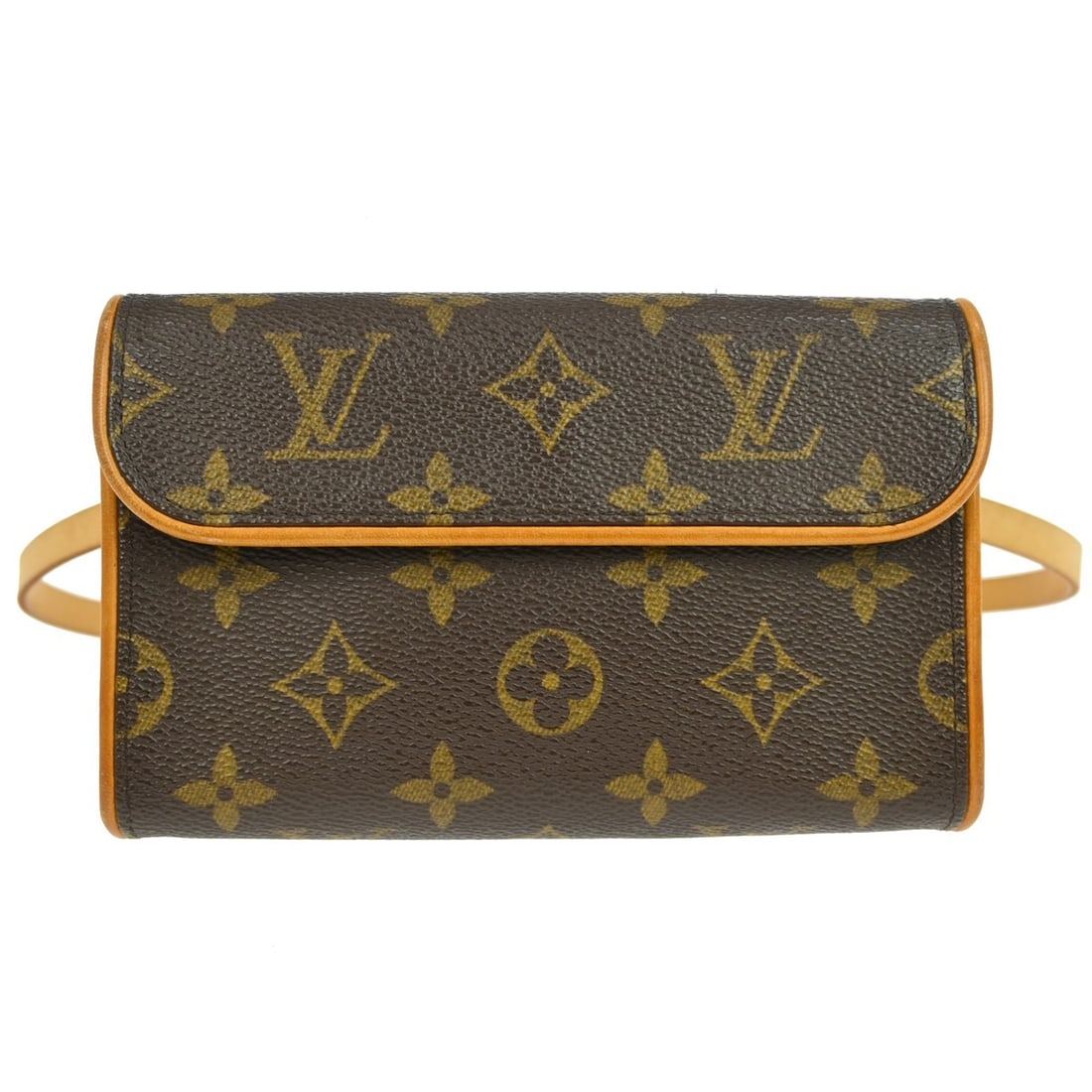 Louis Vuitton Florentine Brown Canvas Bag: Louis Vuitton Florentine Brown Canvas Bag Louis Vuitton Florentine canvas bag in brown with a compact silhouette and a practical design. This pre-owned piece is in good condition, showing light scratc