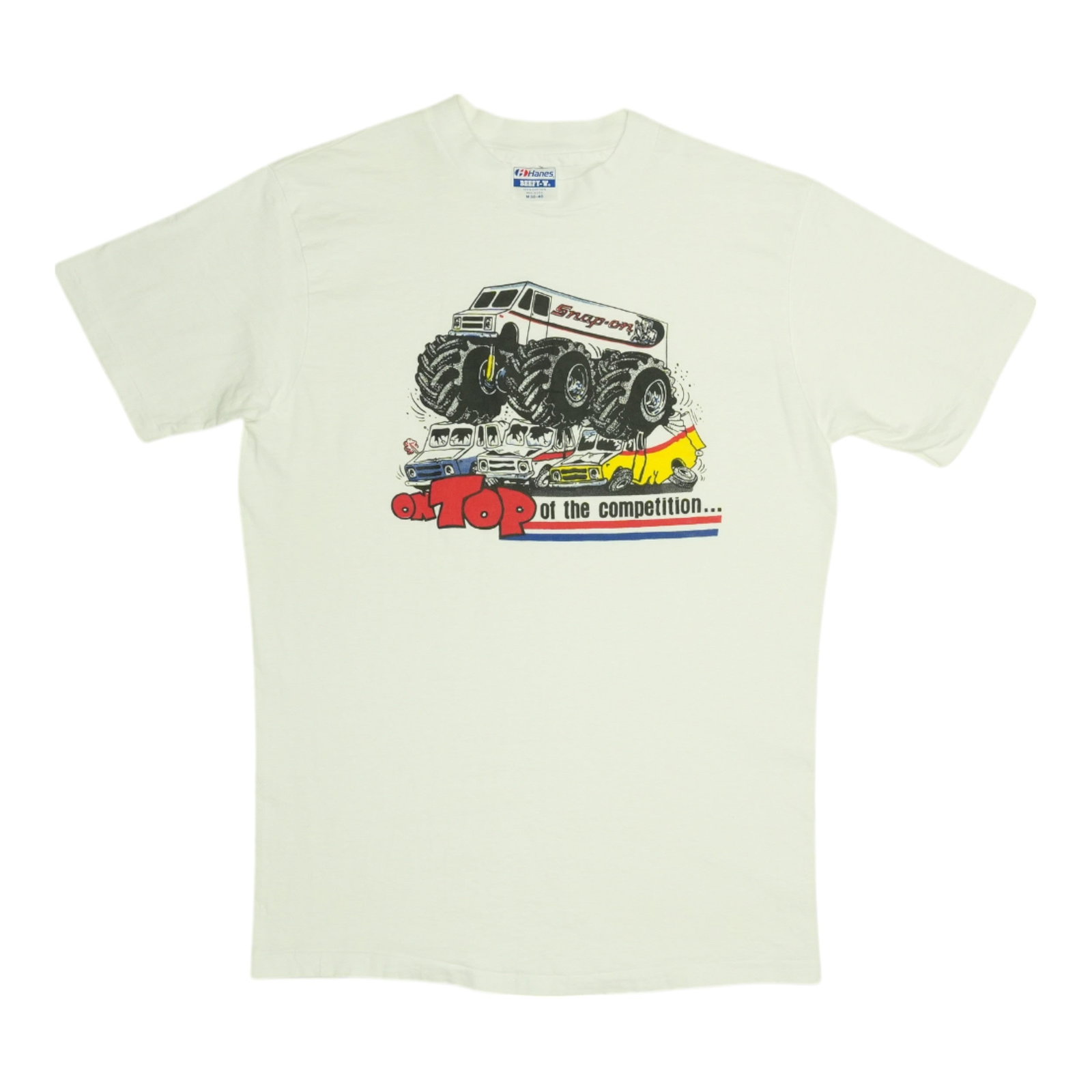 Snap-On Vintage 1990s White Cotton Shirt Medium (1 of 4)