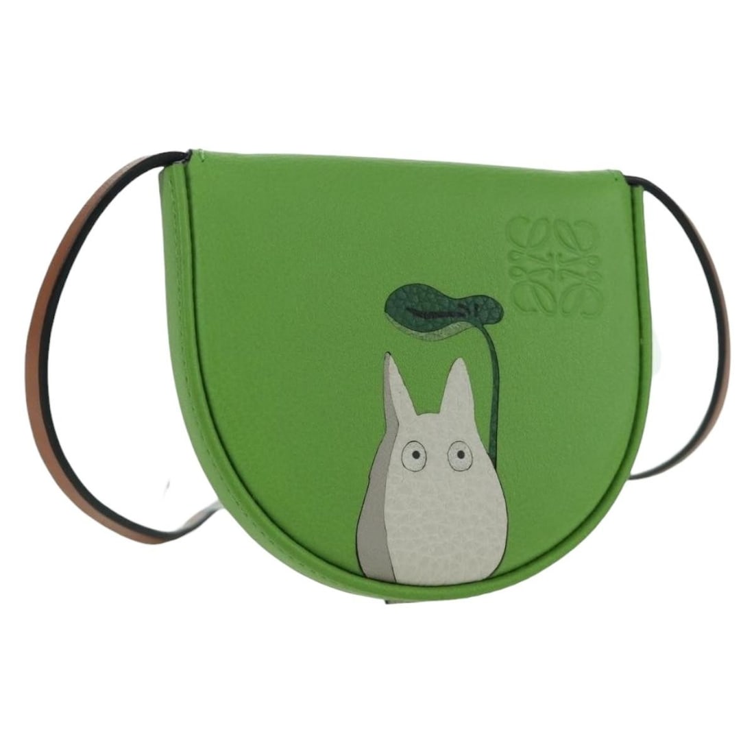 LOEWE My Neighbor Totoro Small Heel Leather Pouch Green (1 of 18)