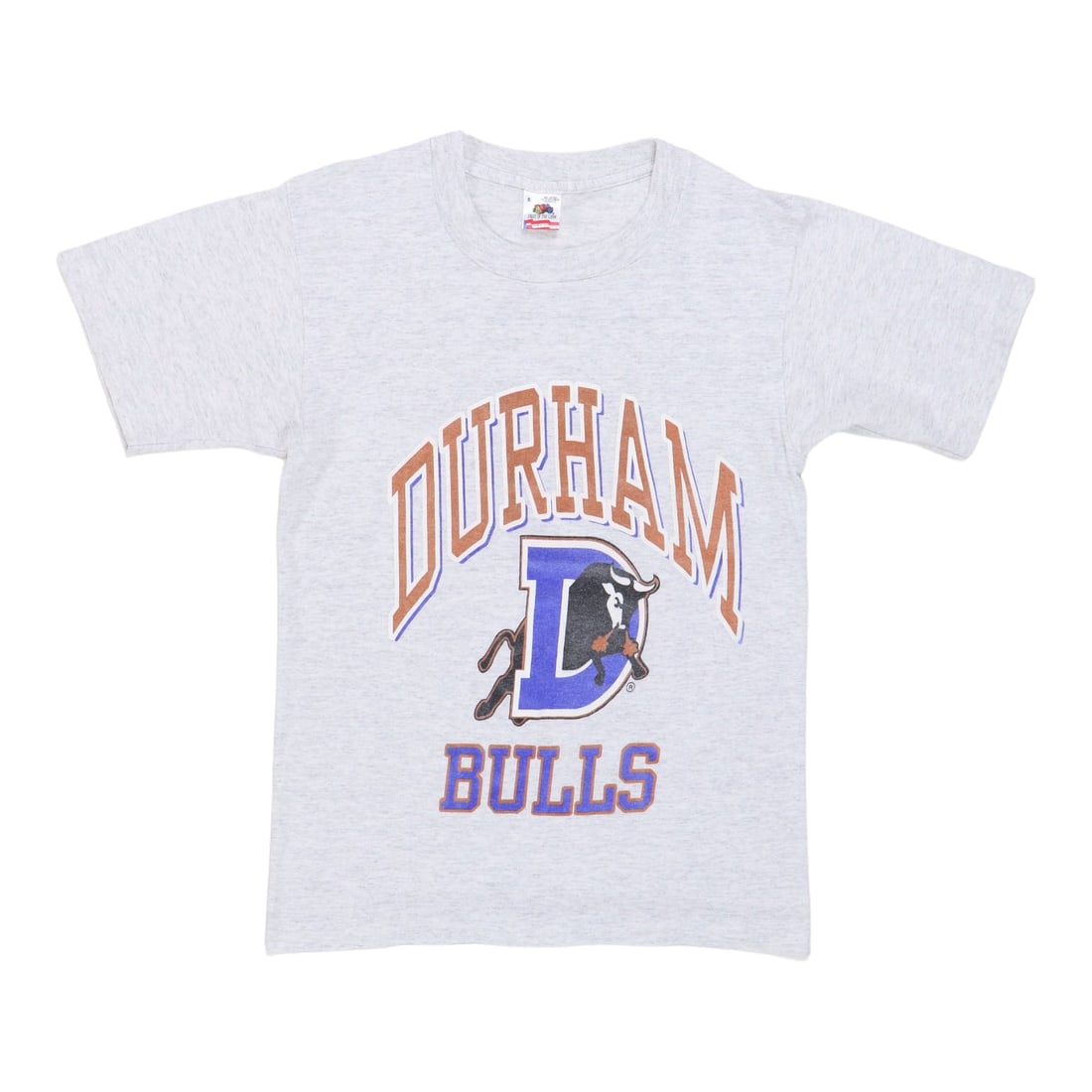 Gray 1990s Durham Bulls Cotton T Shirt Small (1 of 4)