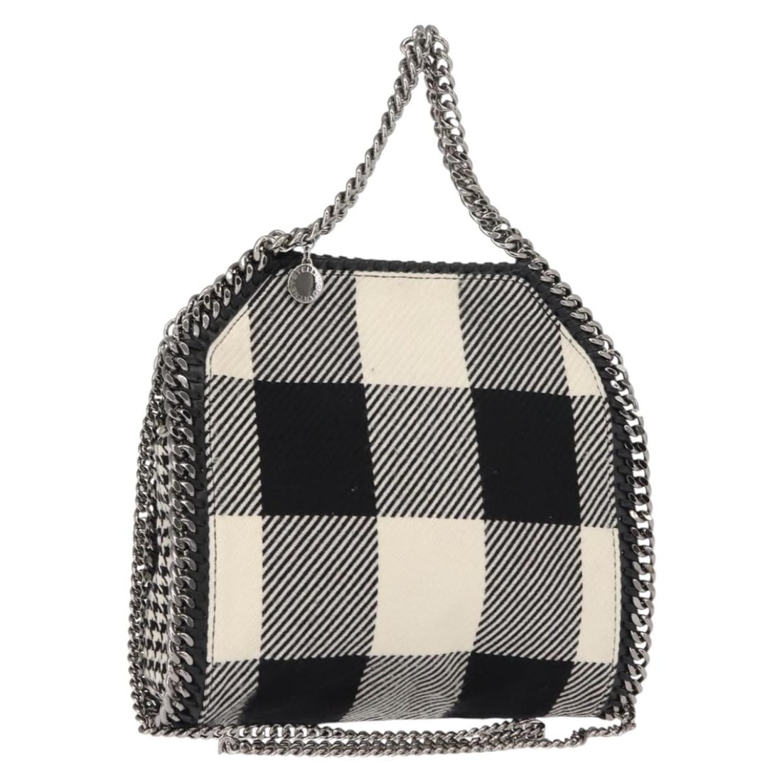 Stella MacCartney Falabella 371223 2 Way Shoulder Bag Black White Polyester (1 of 18)