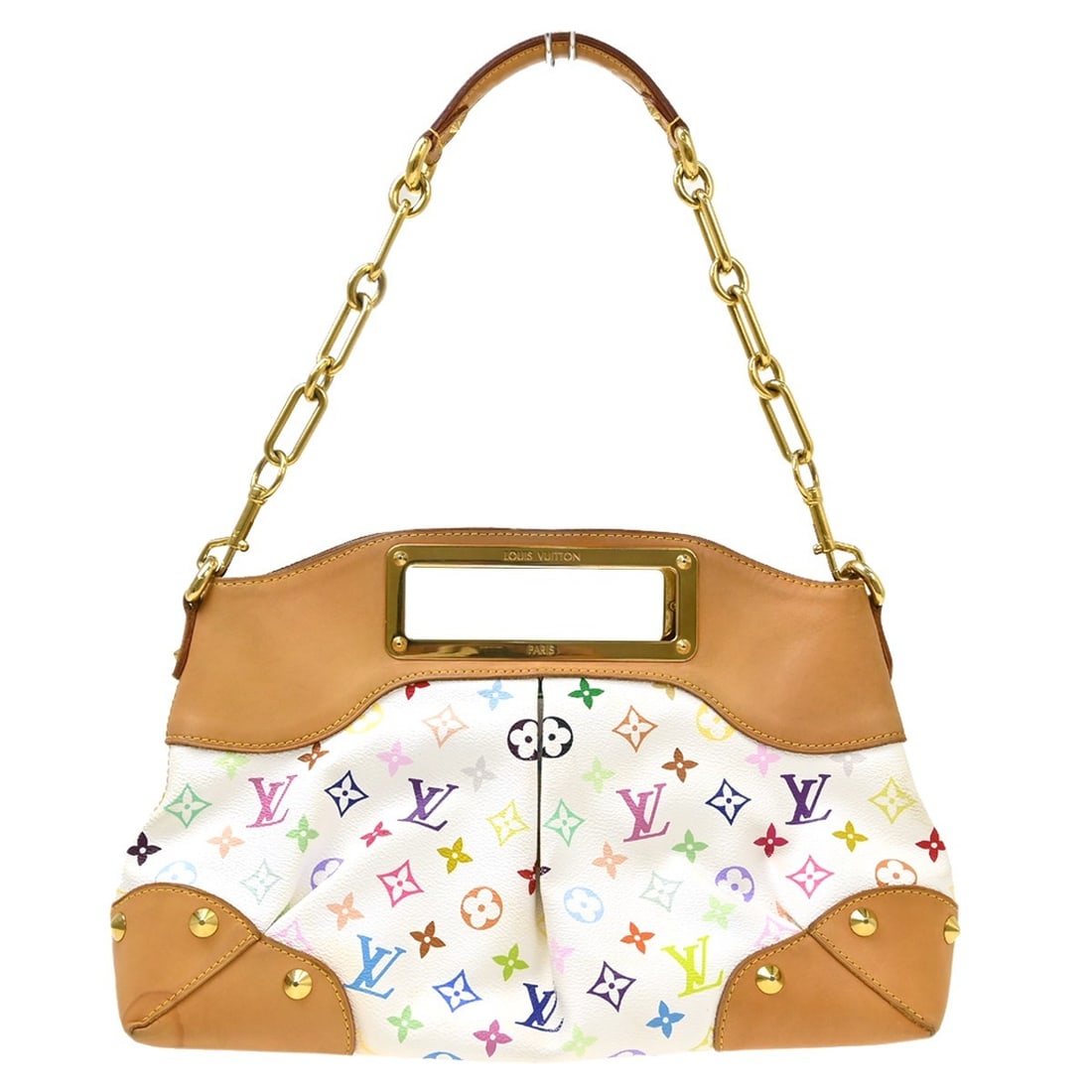 Louis Vuitton Judy MM White Monogram Multicolor 2way Shoulder Handbag (1 of 18)