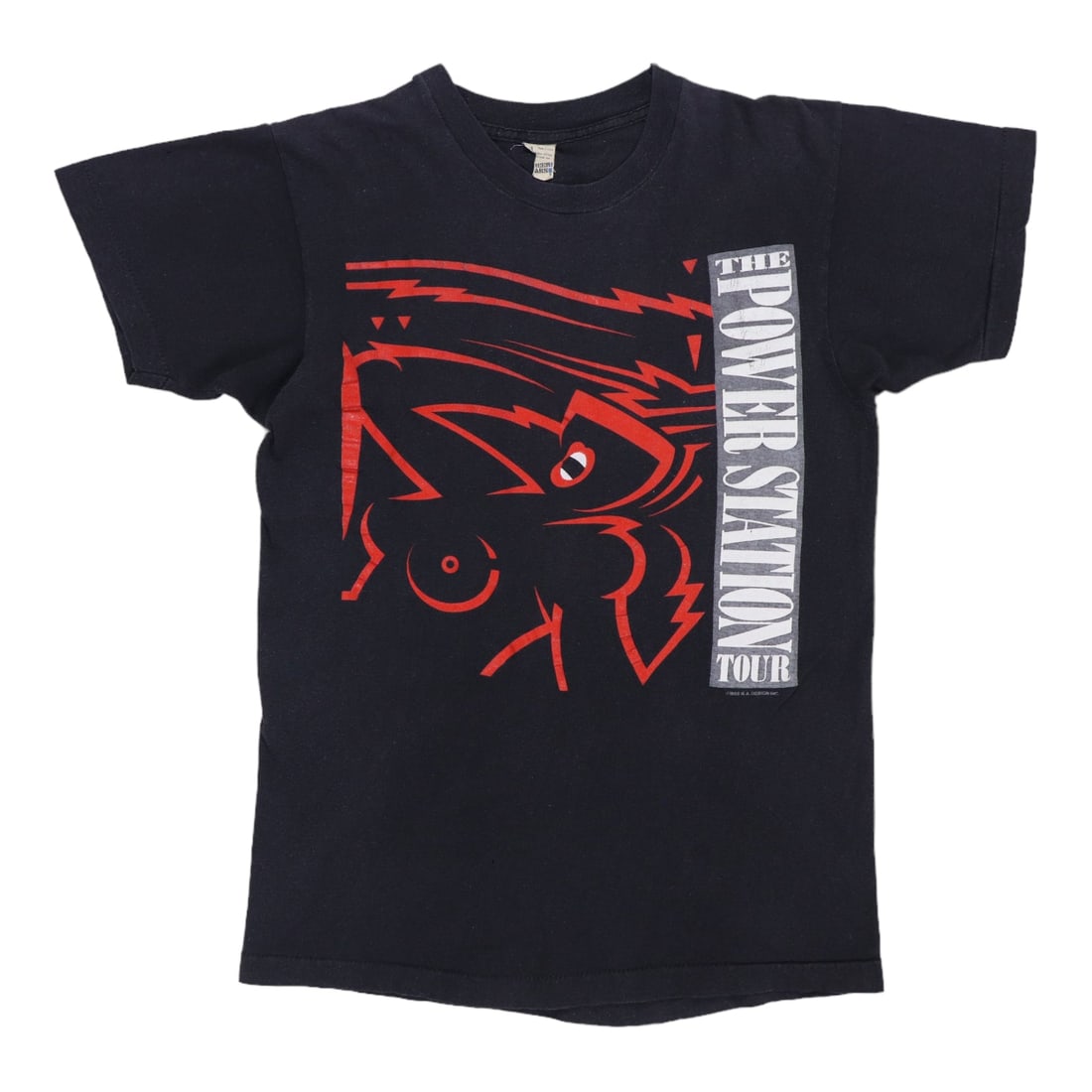 Black vintage tour shirt for 1985 Power Station Get It On (1 of 6)