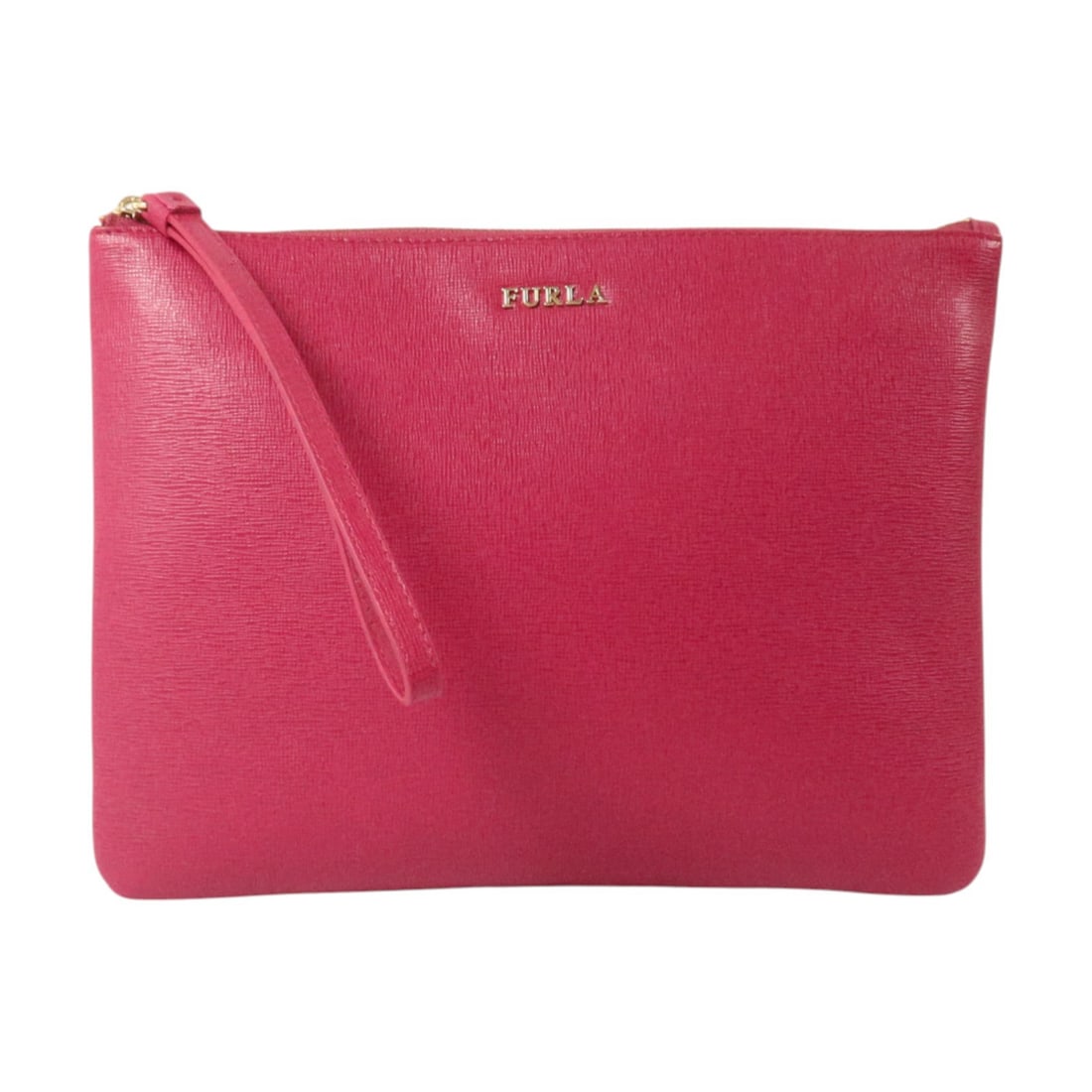 Set of 3 Furla Royal Calfskin Envelope Pouches Purple Pink Grey (1 of 18)