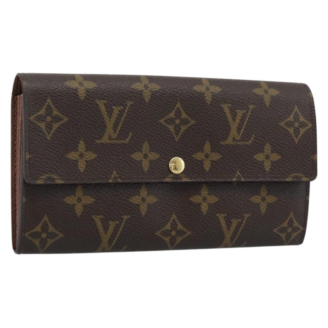 Louis Vuitton M60531 Sarah Long Wallet in Monogram Canvas: Louis Vuitton M60531 Sarah Long Wallet in Monogram Canvas Louis Vuitton Portefeuille Sarah long wallet in Monogram canvas. This women's wallet is made in Spain and shows reasonable wear and tear consi