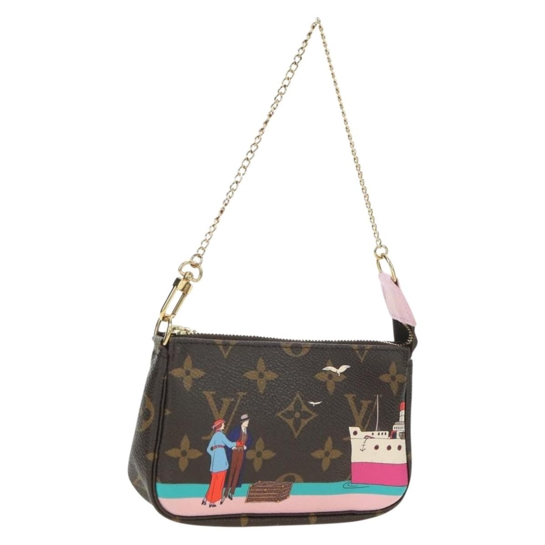 Louis Vuitton M62141 Mini Pochette Accessoires Monogram Canvas Pouch: Louis Vuitton M62141 Mini Pochette Accessoires Monogram Canvas Pouch Louis Vuitton Monogram Mini Pochette Accessoires pouch in Monogram Canvas, made in France. This accessory pouch is presented in Mon