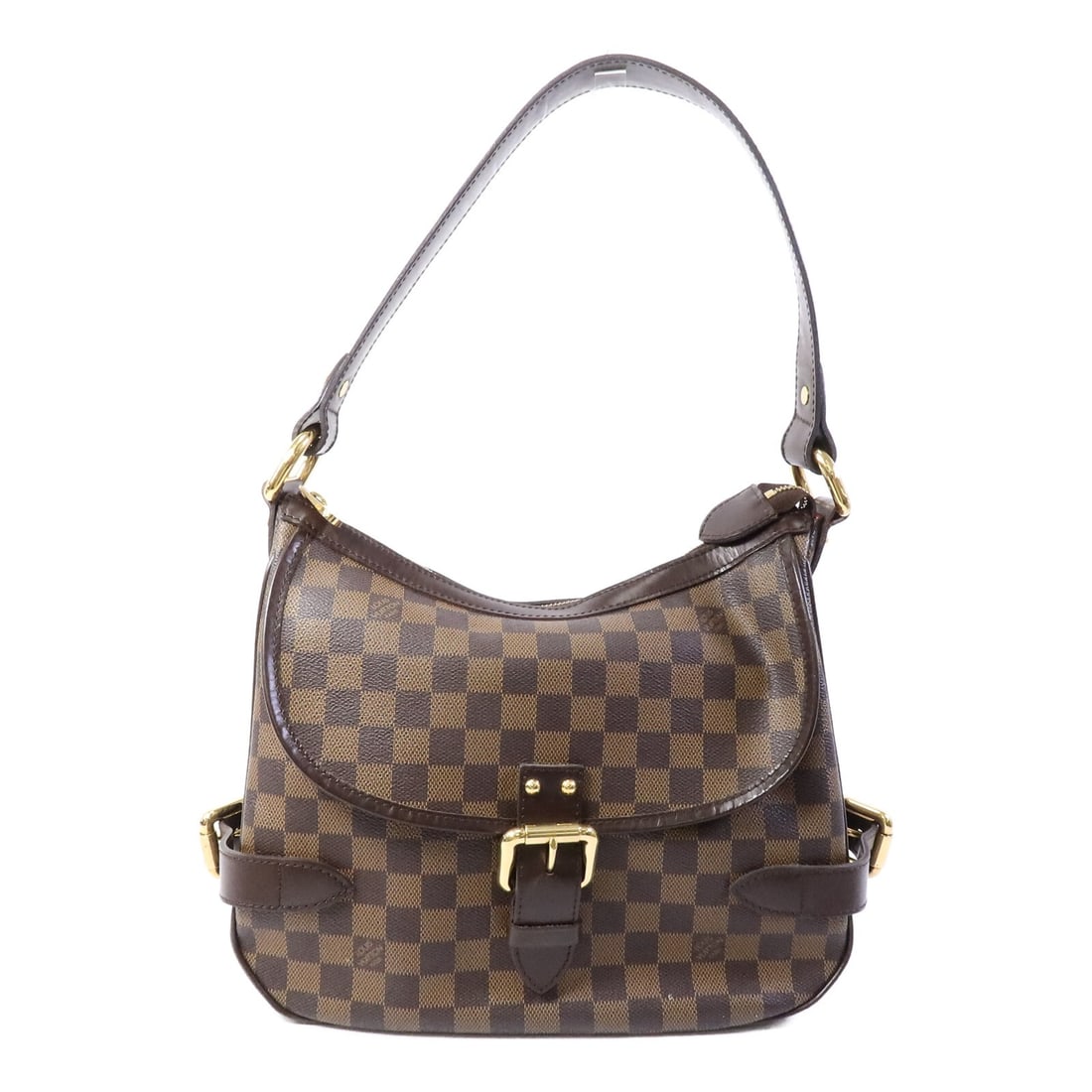 Louis Vuitton Highbury N51200 Damier Ebene Shoulder Bag: Louis Vuitton Highbury N51200 Damier Ebene Shoulder Bag Louis Vuitton Highbury shoulder bag in Damier brown PVC coated canvas. This women's bag features a shoulder strap, an exterior pocket, and two i
