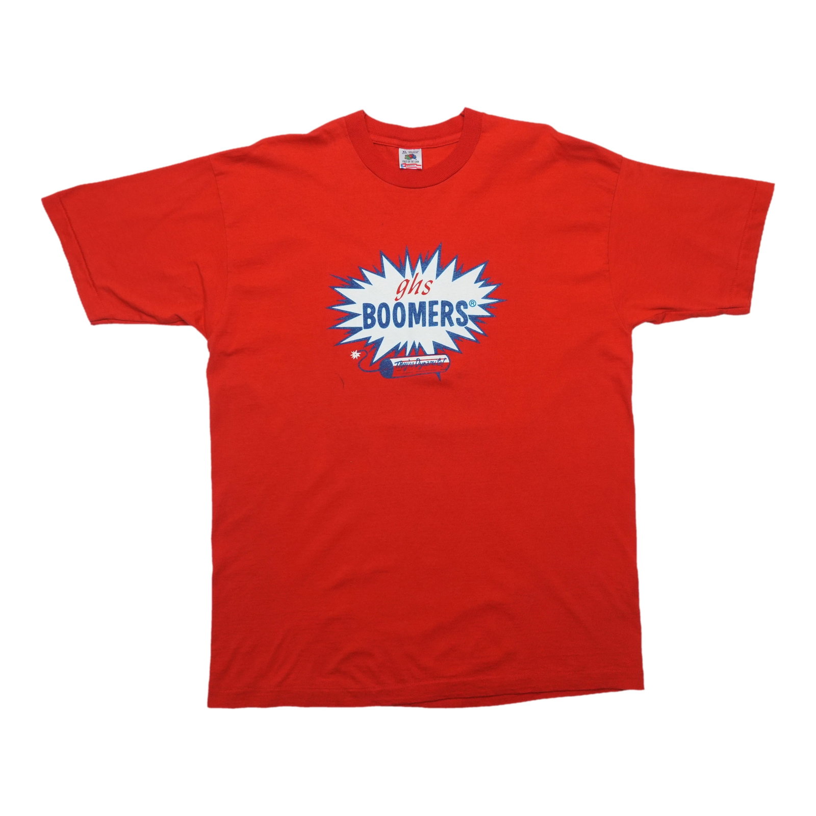 Red 1990s GHS Boomers Guitar Strings Vintage T Shirt Large (1 of 5)