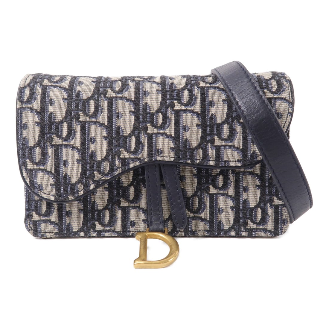Dior Oblique Saddle Waist Bag Navy Canvas CD GHW: Dior Oblique Saddle Waist Bag Navy Canvas CD GHW A Christian Dior waist bag/body bag in navy canvas with the Oblique Saddle design and gold-tone hardware. It features a magnetic pocket, an interior zi