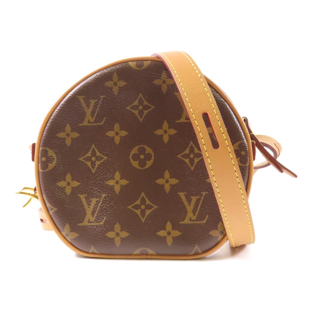 Louis Vuitton M45578 Boite Chapeau Souple PM Monogram Shoulder Bag: Louis Vuitton M45578 Boite Chapeau Souple PM Monogram Shoulder Bag Louis Vuitton Boite Chapeau Souple PM shoulder bag in brown Monogram PVC coated canvas. This women's bag features a structured round 
