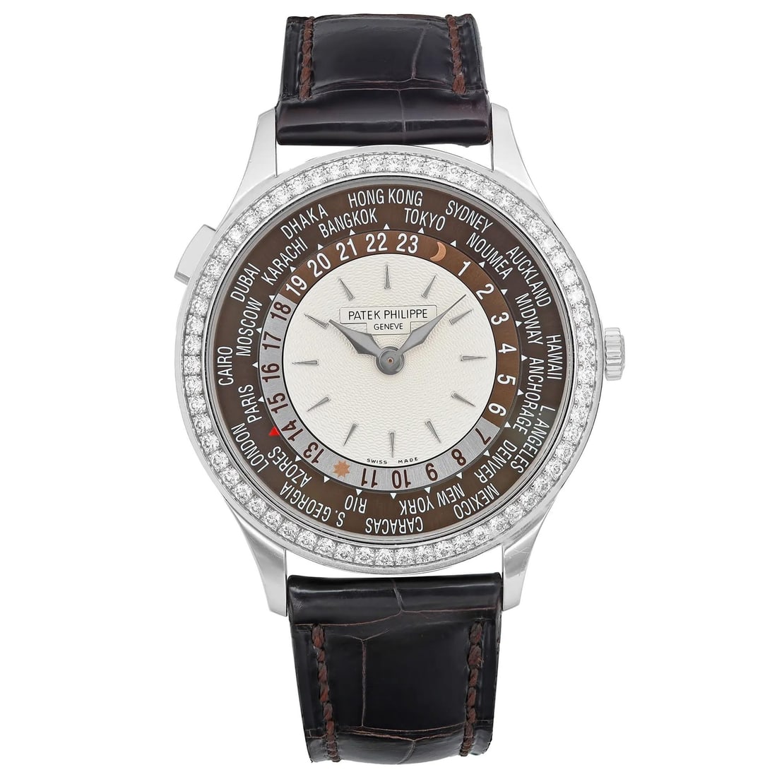 Patek Philippe 7130G-001 World Time 18K White Gold Automatic Watch (1 of 7)