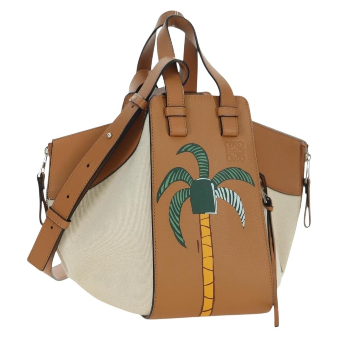 LOEWE Ken Price Hammock Small 2way Canvas Hand Bag Beige (1 of 18)