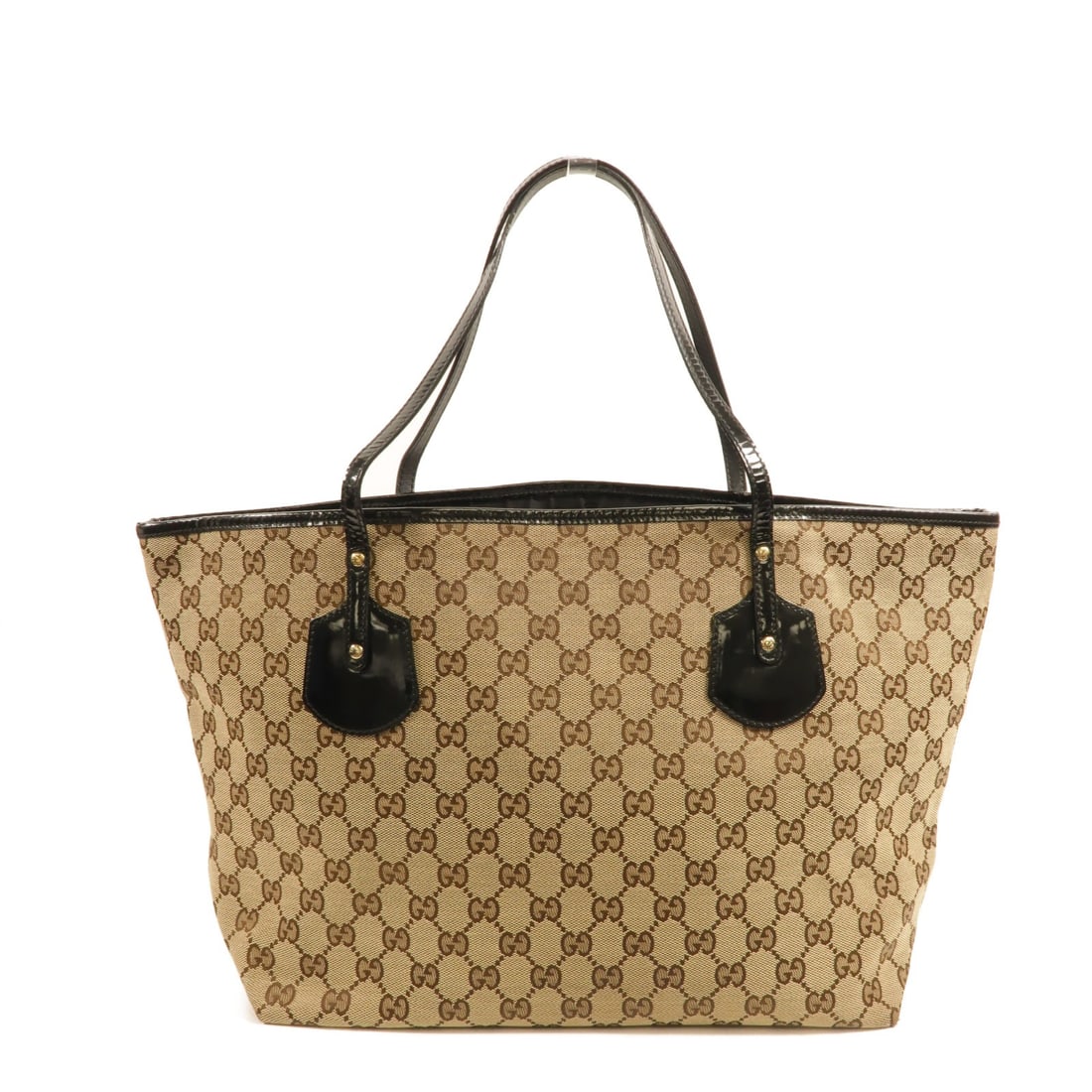 Gucci 211975 GG Canvas Tote Shoulder Bag Brown: Gucci 211975 GG Canvas Tote Shoulder Bag Brown Gucci tote bag in brown GG canvas with shoulder-carry design. Made in Italy, this women's bag features an interior with one open pocket and one zip pocke