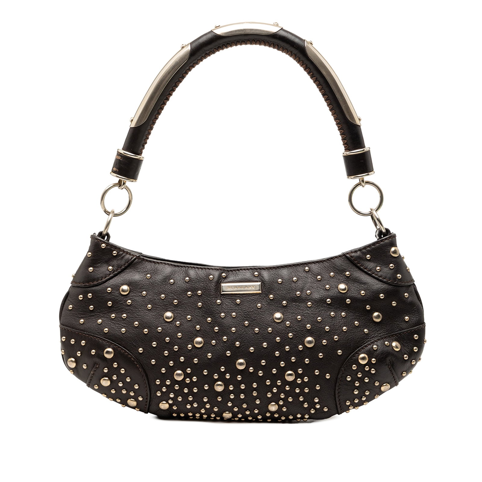 Burberry Cadet Satchel Studded Calfskin Shoulder Bag (1 of 7)
