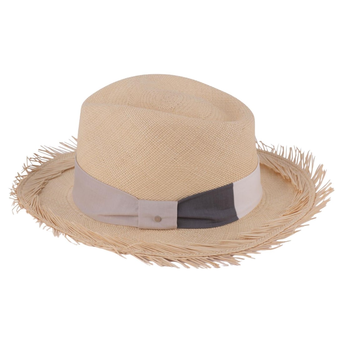 Hermes Egee Summer Hat Panama Brisa Rainbow Band Bow Detail (1 of 8)