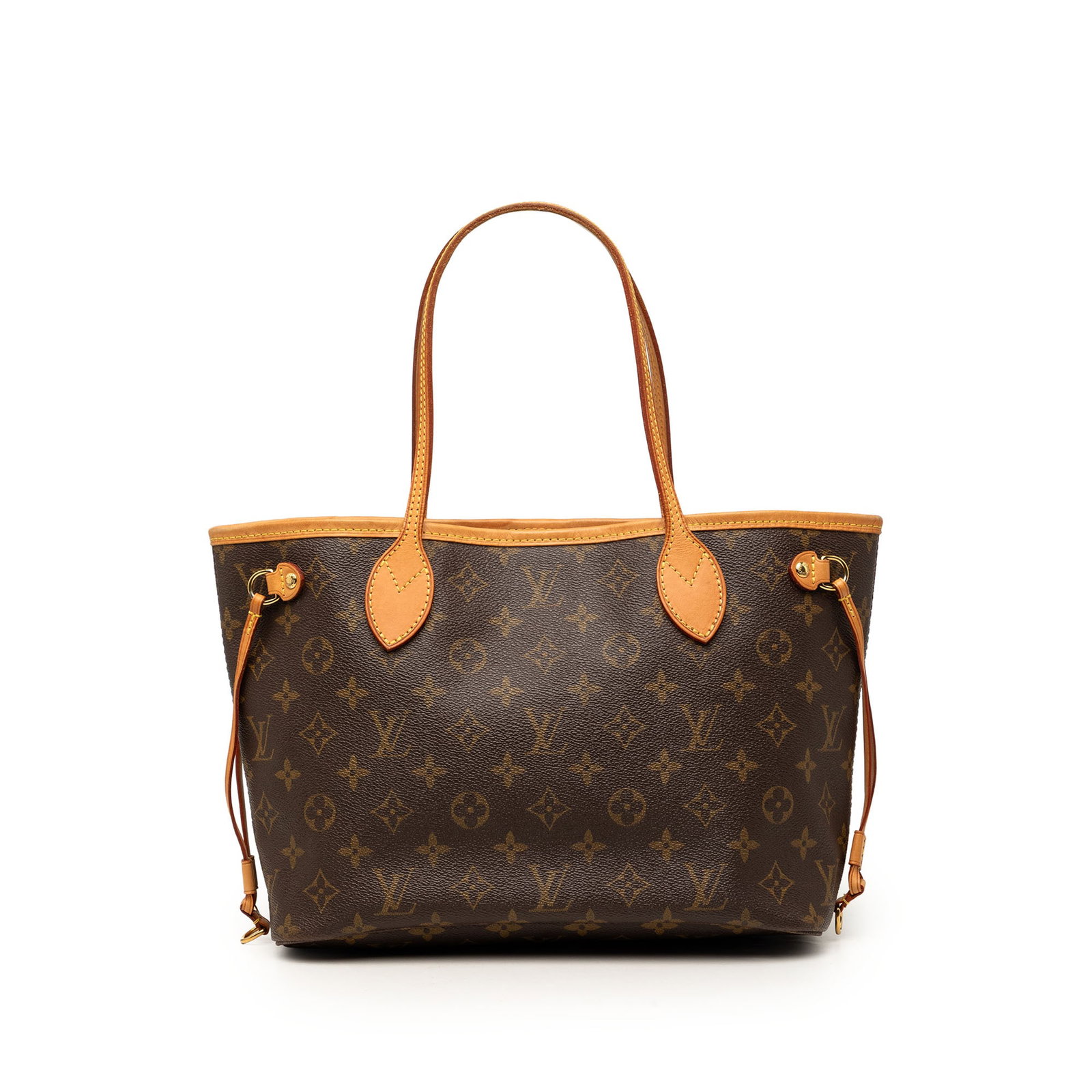 Louis Vuitton Neverfull PM Monogram Canvas Tote Bag: Louis Vuitton Neverfull PM Monogram Canvas Tote Bag Louis Vuitton Monogram Neverfull PM tote bag featuring a monogram canvas body with vachetta leather trim, flat vachetta leather handles, an open top